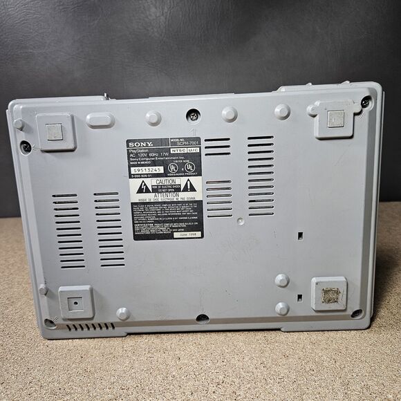 Sony Playstation 1 SCPH-7001 Console Double Shock Game System Tested Works PS1 - Picture 4 of 13